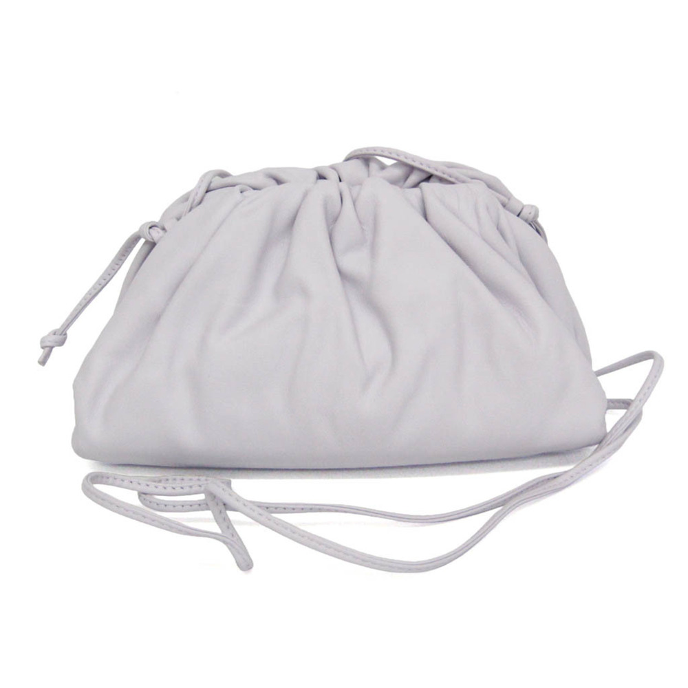 Bottega Veneta Mini The Pouch 585852 Women's Leather Shoulder Bag White
